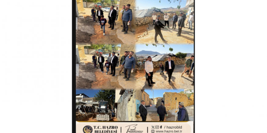 Başkan Mehmetoğlu: “Daha Temiz, Daha Güzel Bir Hazro İçin Çalışıyoruz”