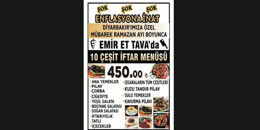 Emir Et Lokantası’ndan Ramazan’a Özel “Enflasyona İnat” Kampanya