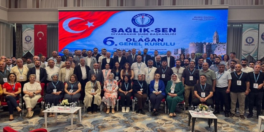 Ensarioğlu, 5'inci Kez Sağlık-Sen Diyarbakır Şubesi'nde Başkan Seçildi