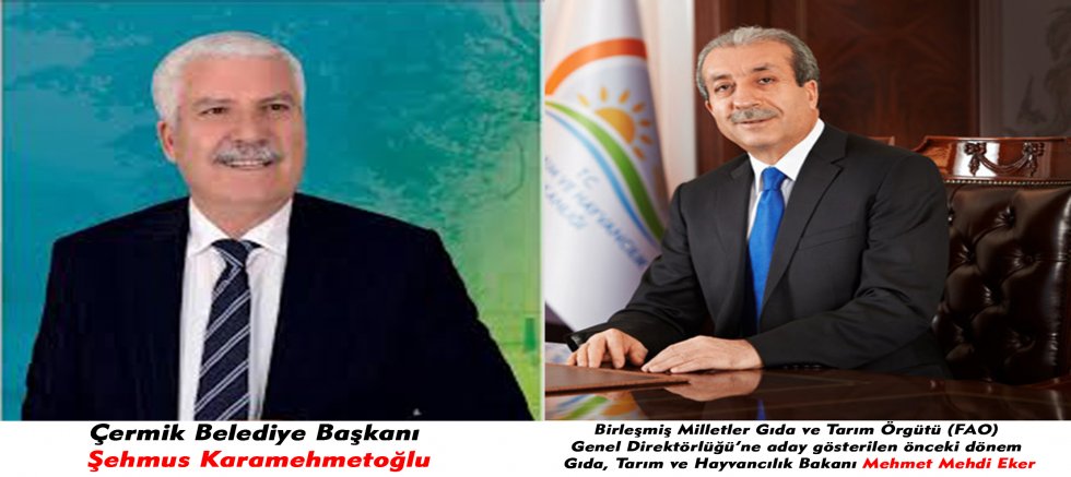 Başkan Karamehmetoğlu’ndan Mehmet Mehdi Eker’e FAO Adaylığı Tebriği