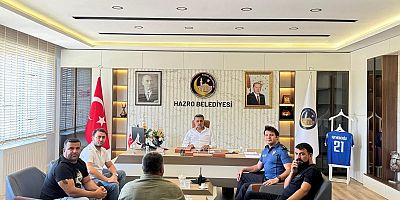 Başkomiser ve Komiserden Hazro Belediye Başkanına Ziyaret