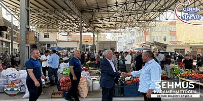 Çermik Belediye Başkanı Şehmus Karamehmetoğlu, Esnaf Ziyaretlerine Devam Ediyor