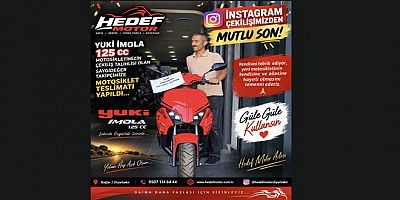 Diyarbakır’ın büyük Instagram çekilişinde Hedef Motor’un büyük ödülü Ankara’dan Resul Bayraktar’a çıktı