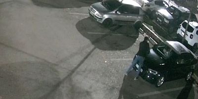 Eline taş aldı, 35 aracın camını böyle kırdı