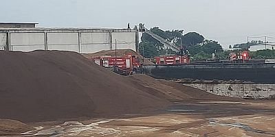 Prina fabrikasında çıkan yangın, büyümeden söndürüldü